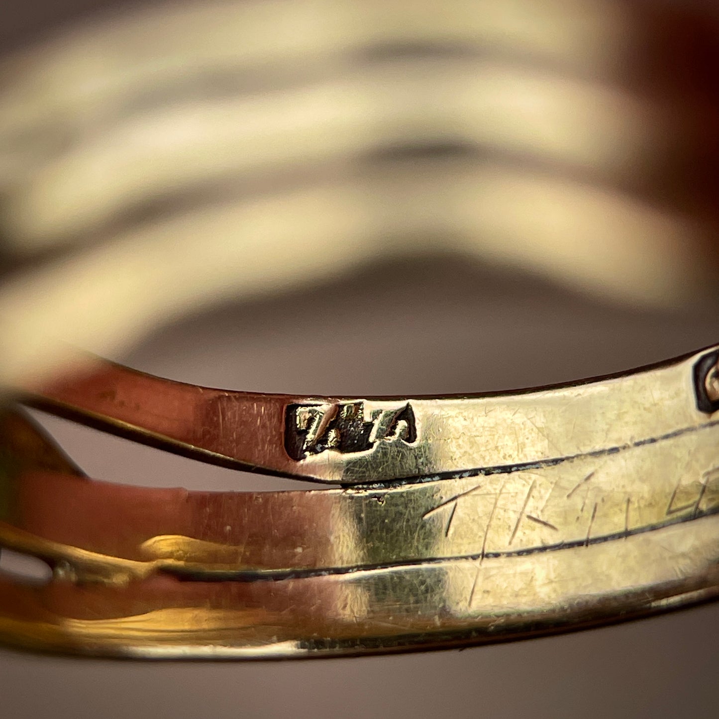 18CT Gold Antique Victorian (1858) Old Cut Diamond Double Headed Snake Ring