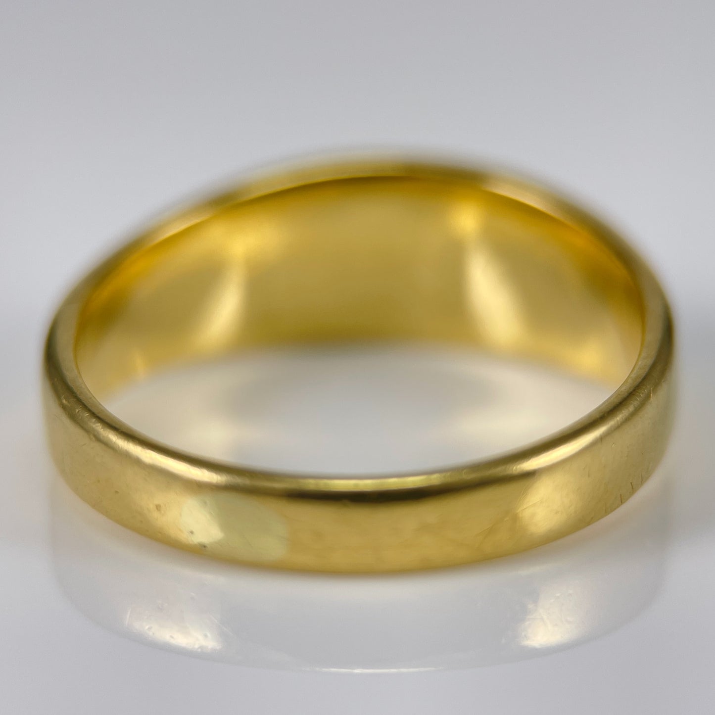 18ct Gold Antique Victorian Turquoise 5 Stone Gypsy Ring size S1 /2 HEAVY 6.8g