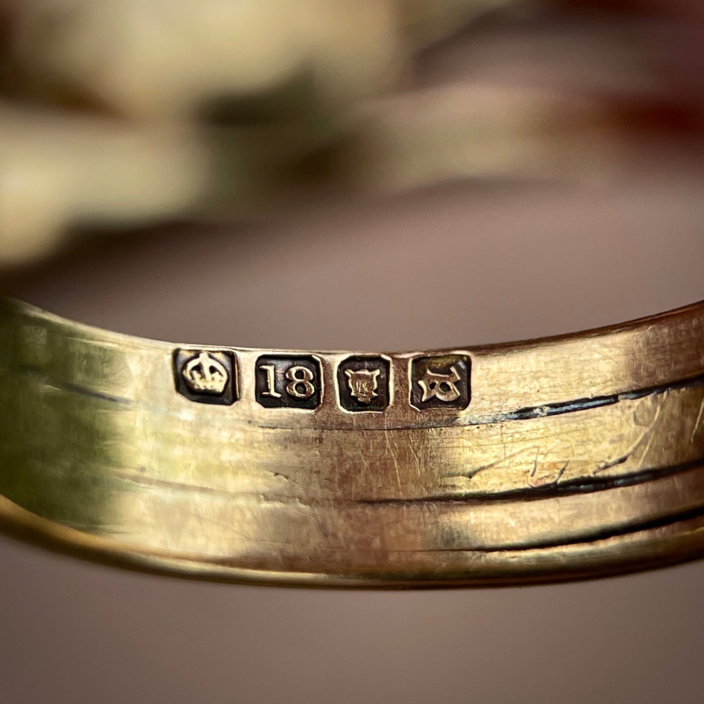 18CT Gold Antique Victorian (1858) Old Cut Diamond Double Headed Snake Ring