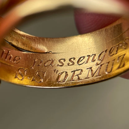 Museum Quality 18CT Gold Antique Victorian 1890 Double Headed Snake Ring