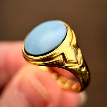 *Reserved* 18ct Gold Fully Hallmarked Antique Victorian Intaglio Solitaire Signet Ring 9.8g