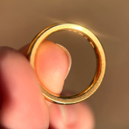 Antique Fully Hallmarked 22CT Gold Wedding ring band Size K Heavy 6.6 grams