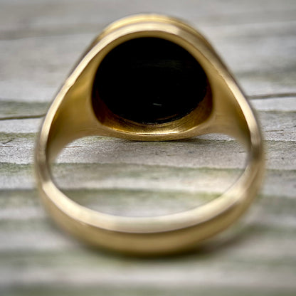 *Reserved* 18ct Gold Fully Hallmarked Antique Victorian Intaglio Solitaire Signet Ring 9.8g