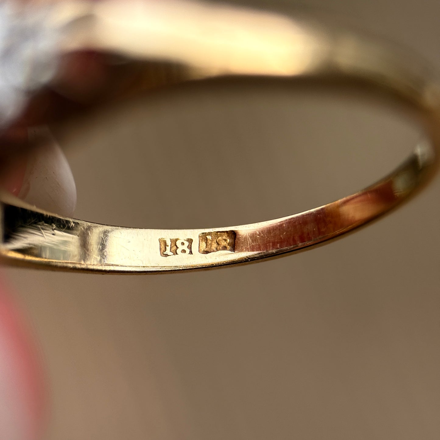 18ct Gold Antique Victorian 1.00ct Old Cut Diamond double two row boat Ring