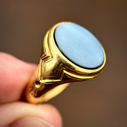 *Reserved* 18ct Gold Fully Hallmarked Antique Victorian Intaglio Solitaire Signet Ring 9.8g