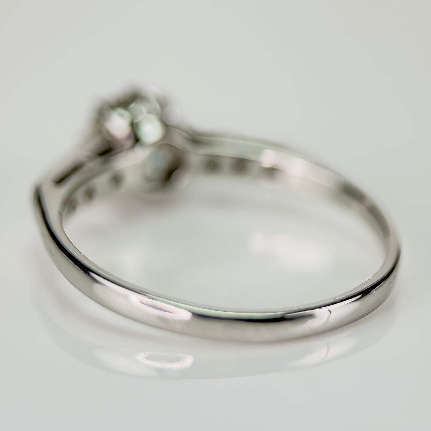 18ct White Gold 1.25ct Old Mine Cut Diamond Solitaire Engagement Ring