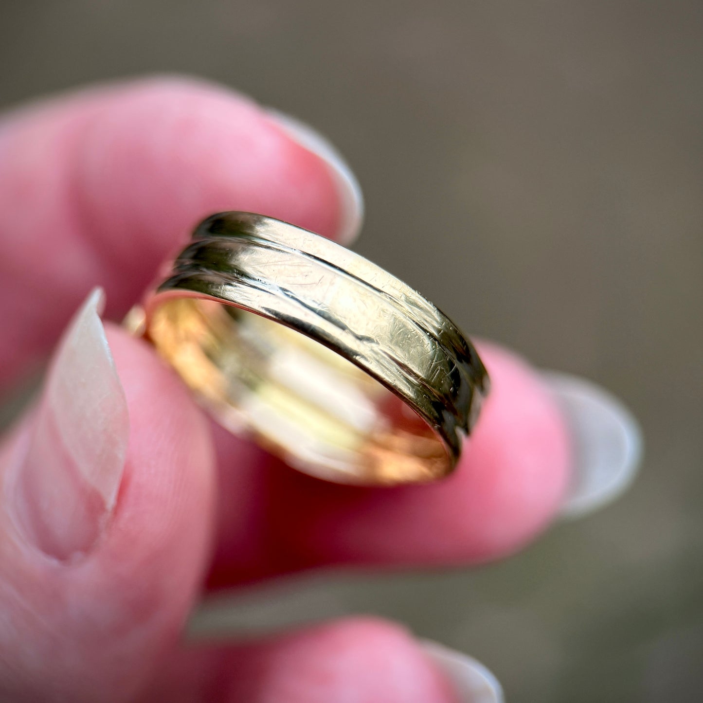 18CT Gold Antique Old Cut Diamond Snake Ring 9.2 grams