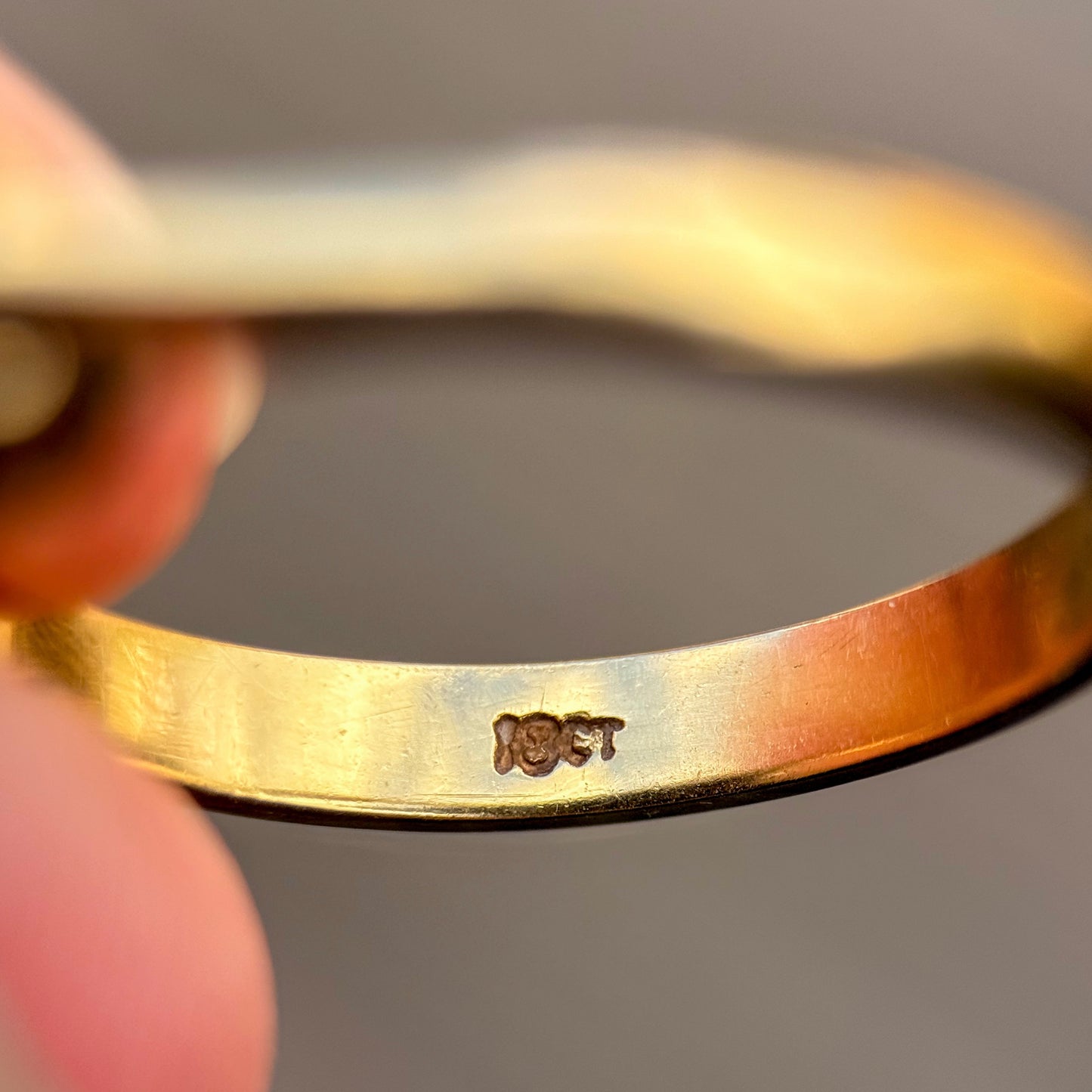 18ct Gold Antique 0.77ct Old Cut Diamond Solitaire Engagement Ring