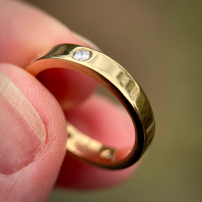 18ct Gold Fully Hallmarked Diamond Five Stone Half Eternity Ring Size K 1/2 4.6g