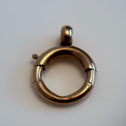 *Reserved* A Large Antique 9CT Rose Gold Bolt ring clasp 1.512 grams 13.40mm Findings